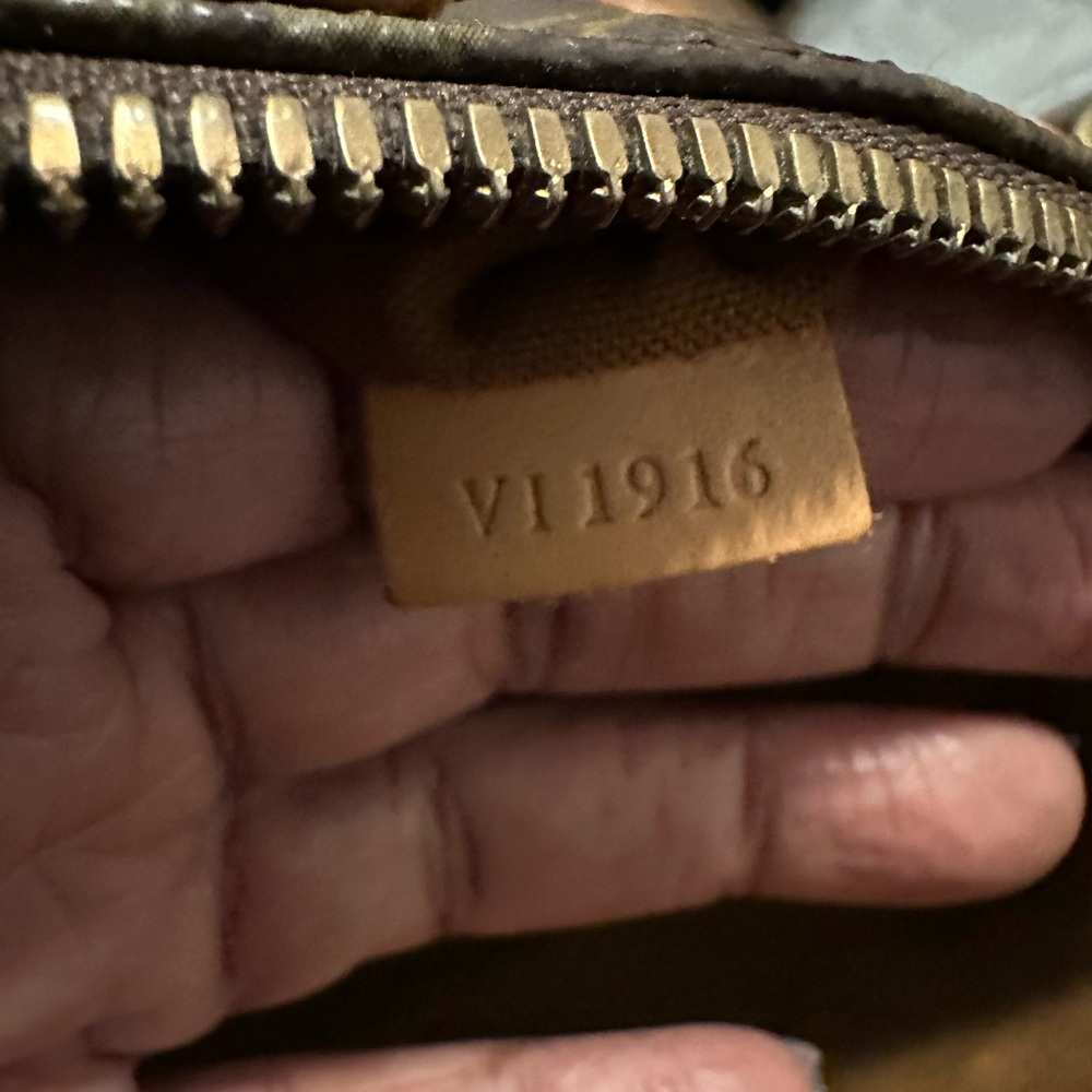 Louis Vuitton Brown Monogram Handbag (pre-owned). Strap is unbranded. - Picture 14 of 15